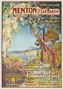 Menton og Cap-Martin, av Ernest Louis Lessieux