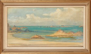 St. Lunaire (olje på lerret) av Ernest Normand