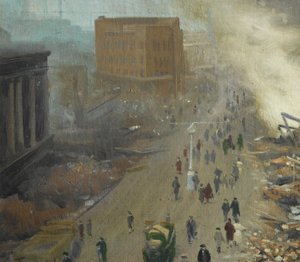 Den nye orden i Europa, bombet Coventry november 1940, 1940 av Ernest Townsend