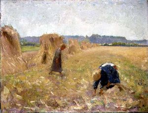 The Harvest, ca. 1929 (olje på lerret) av Ernest Welvaert