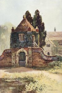 Gateway, Poxwell Manor House (farge litho) av Ernest William Haslehust