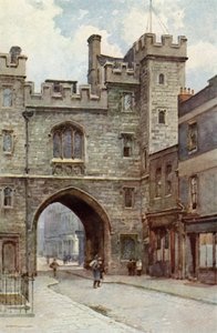 St John's Gatehouse, Clerkenwell (farge litho)