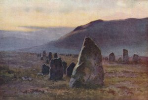 Stone Avenue, nær Merrivale (farge litho) av Ernest William Haslehust