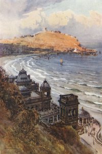 The Spa and South Bay (farge litho) av Ernest William Haslehust