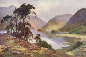 Thirlmere og Helvellyn (farge litho)