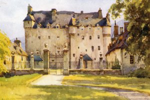 Traquair (farge litho) av Ernest William Haslehust
