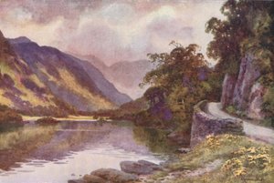 Ullswater (farge litho) av Ernest William Haslehust