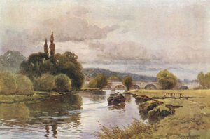 Wallingford (farge litho) av Ernest William Haslehust