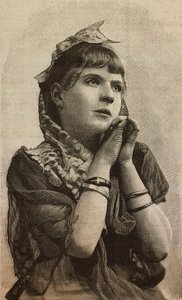 Jente, gravering av Ernesto Mancastroppa fra foto av L Guidi, fra L'Illustrazione Italiana, nr. 5, 30. januar
