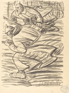 The Assault, publisert 1915. av Ernst Barlach