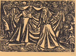 Dødedansen II, 1921. av Ernst Barlach