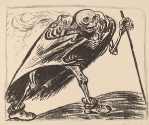 Vandrende død, 1923. av Ernst Barlach