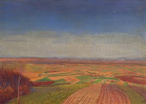 Marchfeld vom Bisamberg av Ernst Eck