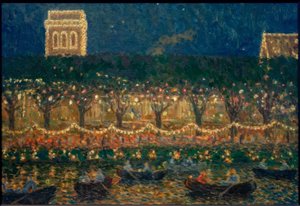 Kveld ved Uhlenhorst fergehus