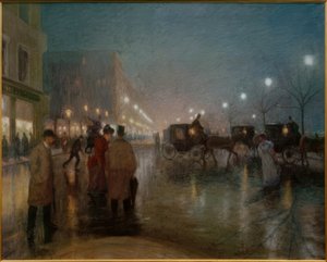 Hamburg, Jungfernstieg om kvelden