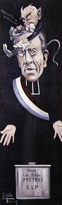 Abbe Lemire mottar trøst fra Georges Clemenceau av Ernst Emmanuel Muller
