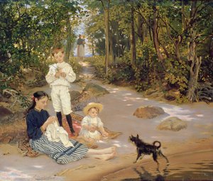 Kunstnerfamilien, 1880-tallet av Ernst Friedrich von Liphardt