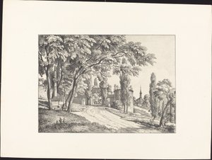 Inngang til klostergården av Ernst Fries