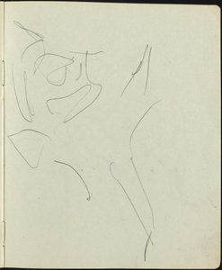 Dansere og utøvere-side fra en skissebok, ca. 1911. av Ernst Ludwig Kirchner