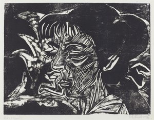 Fanny Wocke, 1916. av Ernst Ludwig Kirchner