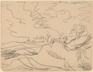 Landskap i Taunus, 1916. av Ernst Ludwig Kirchner
