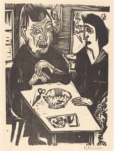 Gammel og ung kvinne Gammel og ung kvinne, 1921. av Ernst Ludwig Kirchner