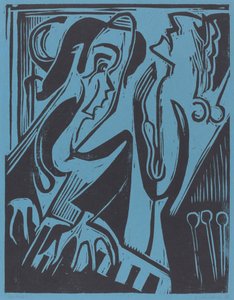 Pianist og sanger, 1928. av Ernst Ludwig Kirchner