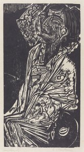 Kona til professor Goldstein, 1916. av Ernst Ludwig Kirchner