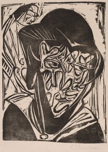 Kvinne med slør, 1915.