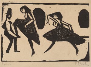 Akrobatisk dans av Ernst Ludwig Kirchner