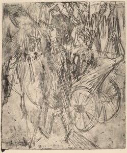 Par foran en vogn av Ernst Ludwig Kirchner