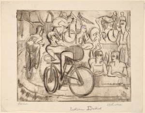 Sykkelløp av Ernst Ludwig Kirchner