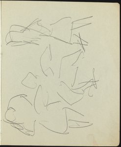Dansere og utøvere (side fra en skissebok) av Ernst Ludwig Kirchner