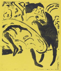 Dansende par av Ernst Ludwig Kirchner