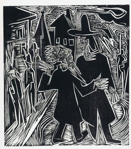 David og Absalom av Ernst Ludwig Kirchner