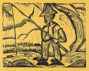 Fiskeren. 1923 av Ernst Ludwig Kirchner