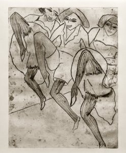 E.L. Kirchner, Hamburg-dansere av Ernst Ludwig Kirchner
