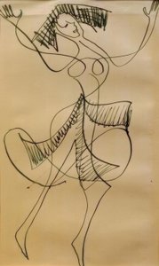 Ekstatisk danser av Ernst Ludwig Kirchner