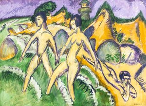 Inn i havet av Ernst Ludwig Kirchner