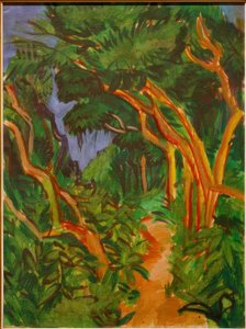 Femern landskap, skogssti av Ernst Ludwig Kirchner