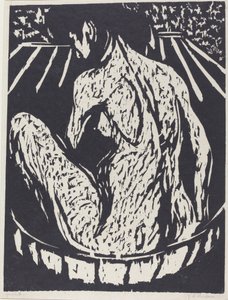 Naken kvinne av Ernst Ludwig Kirchner