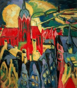 Frankfurt katedral av Ernst Ludwig Kirchner