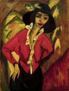 Kvinnehode, Gerda av Ernst Ludwig Kirchner