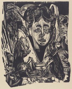 Jente drømmer av Ernst Ludwig Kirchner