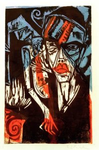Kamper (plager av kjærlighet) av Ernst Ludwig Kirchner