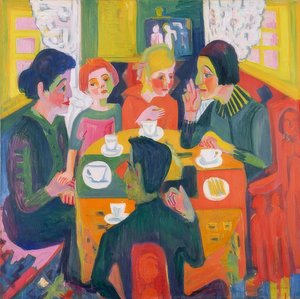Salongbord. 1923/24 av Ernst Ludwig Kirchner