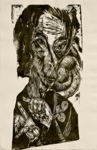 Leder for de syke - Selvportrett av Ernst Ludwig Kirchner