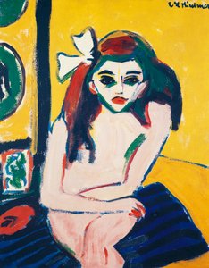 Marcella, av Ernst Ludwig Kirchner (1880-1938) av Ernst Ludwig Kirchner