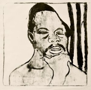 Negerkopf av Ernst Ludwig Kirchner