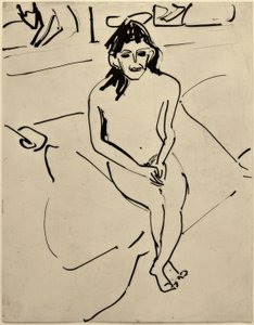 Uten tittel (Marcella) av Ernst Ludwig Kirchner